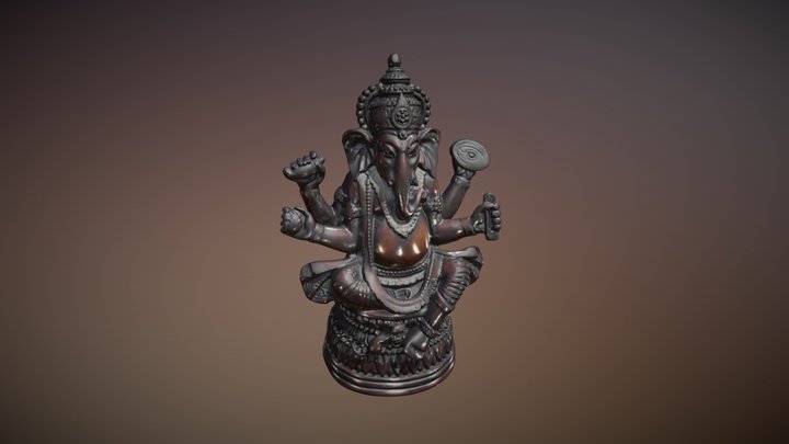 Ganesha Elephant statue 3D Model
