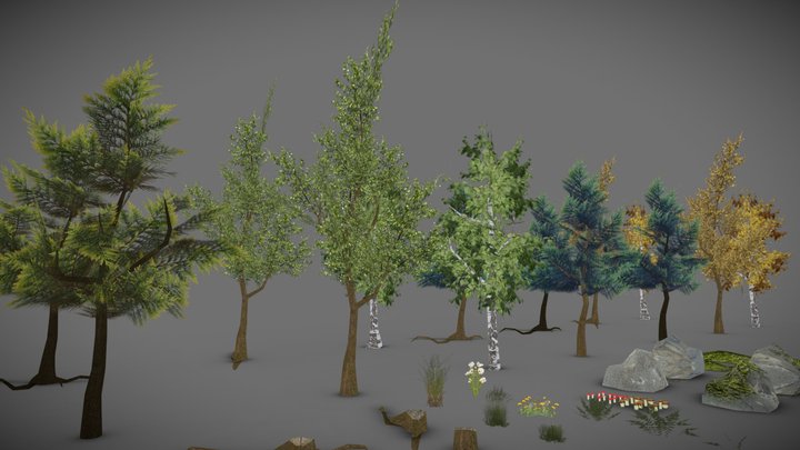 [PSX] Nature Pack 3D Model