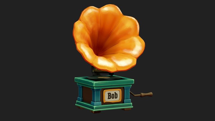 Gramofone 3D Model