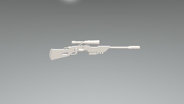 Steampunk Sniper 3D Model