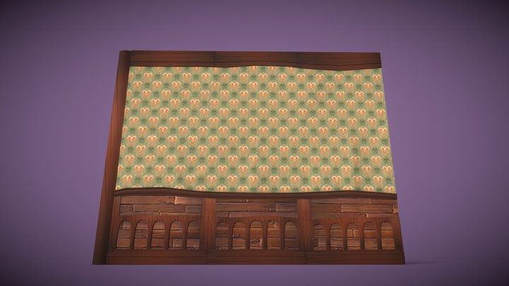 Haunted Mansion Wall 3D Model