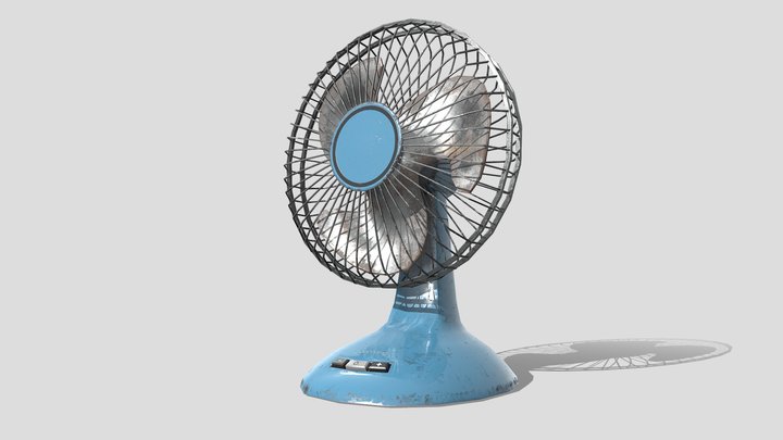 Table Fan 3D Model