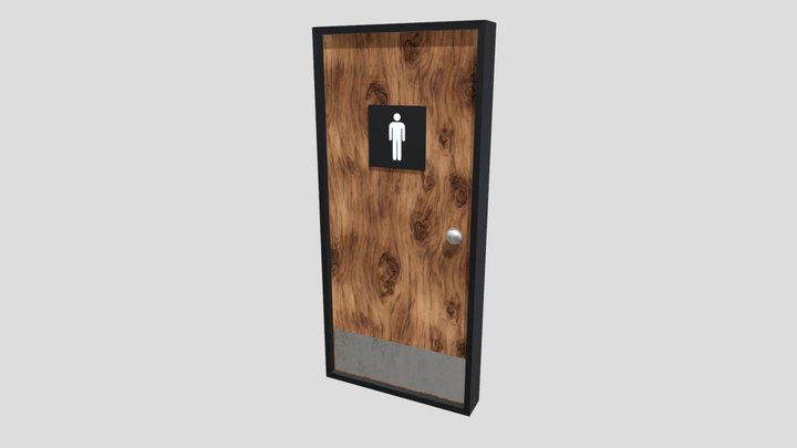 Bathroom Door - Man