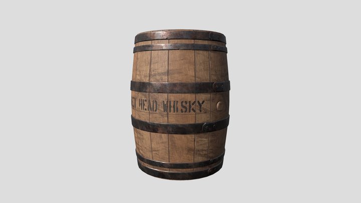 whisky barrel 3D Model