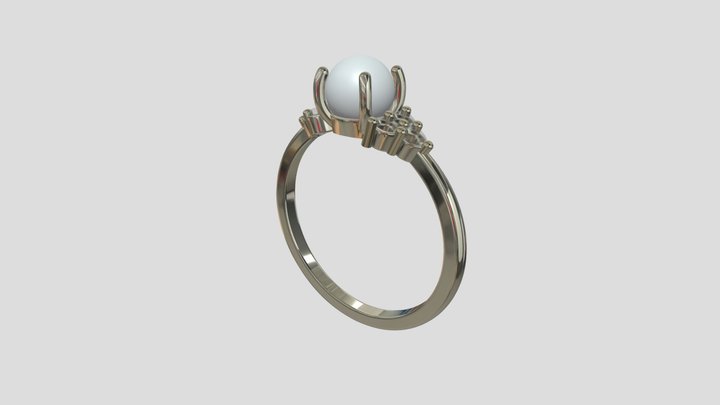 APRG004 goldring wedding engagement luxury – Free 3D Model STL