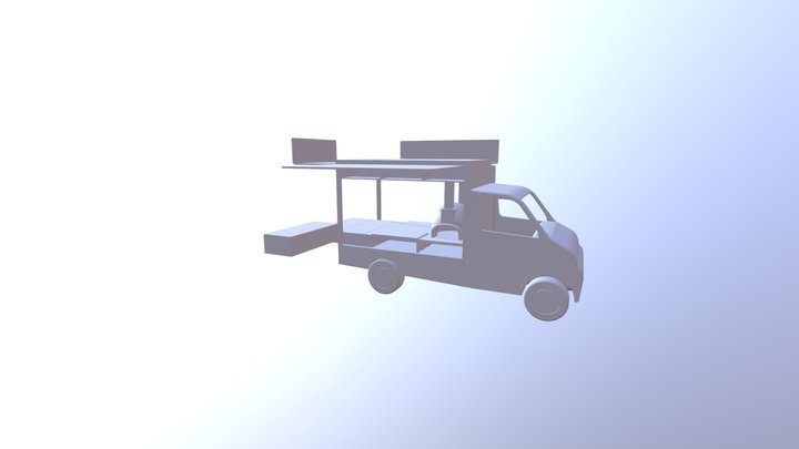 窯烤車 3營業狀態 3D Model