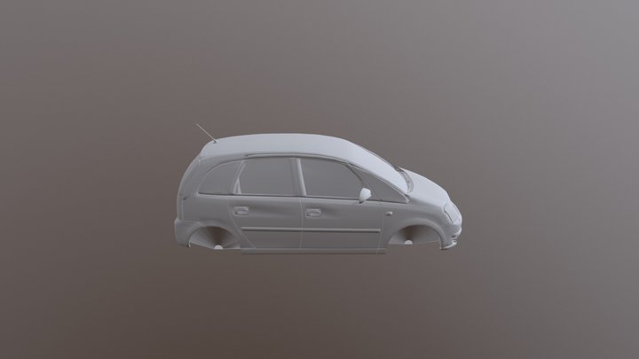 Opel Meriva 2005 2010 3D Model