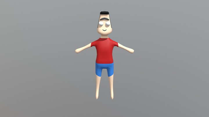 105051044_游軒宏_角色建模作業02 3D Model