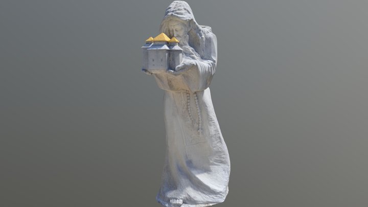 Monk near the Transfiguration Church 3D Model