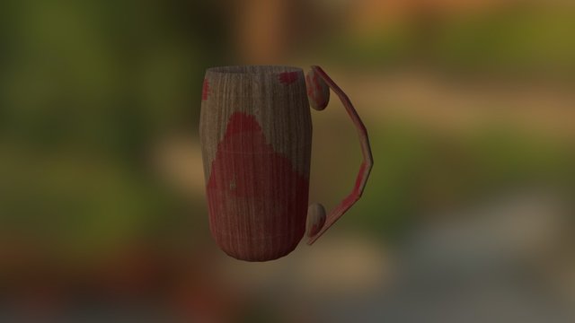 Bar Fight Mug 3D Model