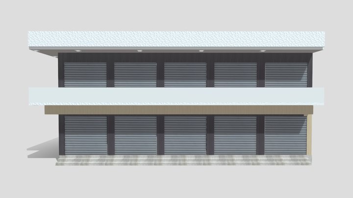 low poly Shop 4 3D Model