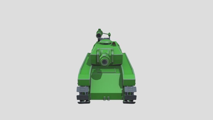 Stylized Tank 3D Model