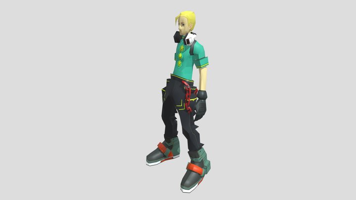 Red Bomb Rush Crew 3D Model