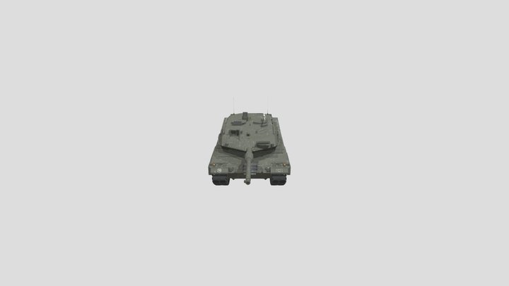 Leopard 2A6 Tank 3D Model