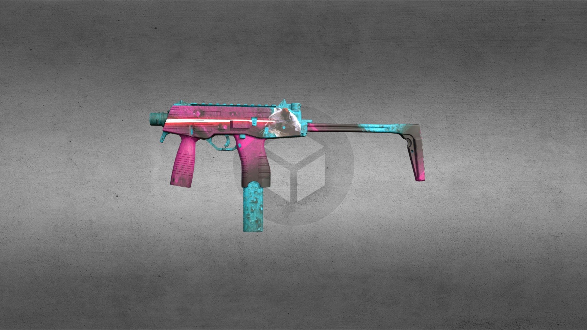 MP9 | Laser Cat - 3D model by minasmins [2b23f0f] - Sketchfab