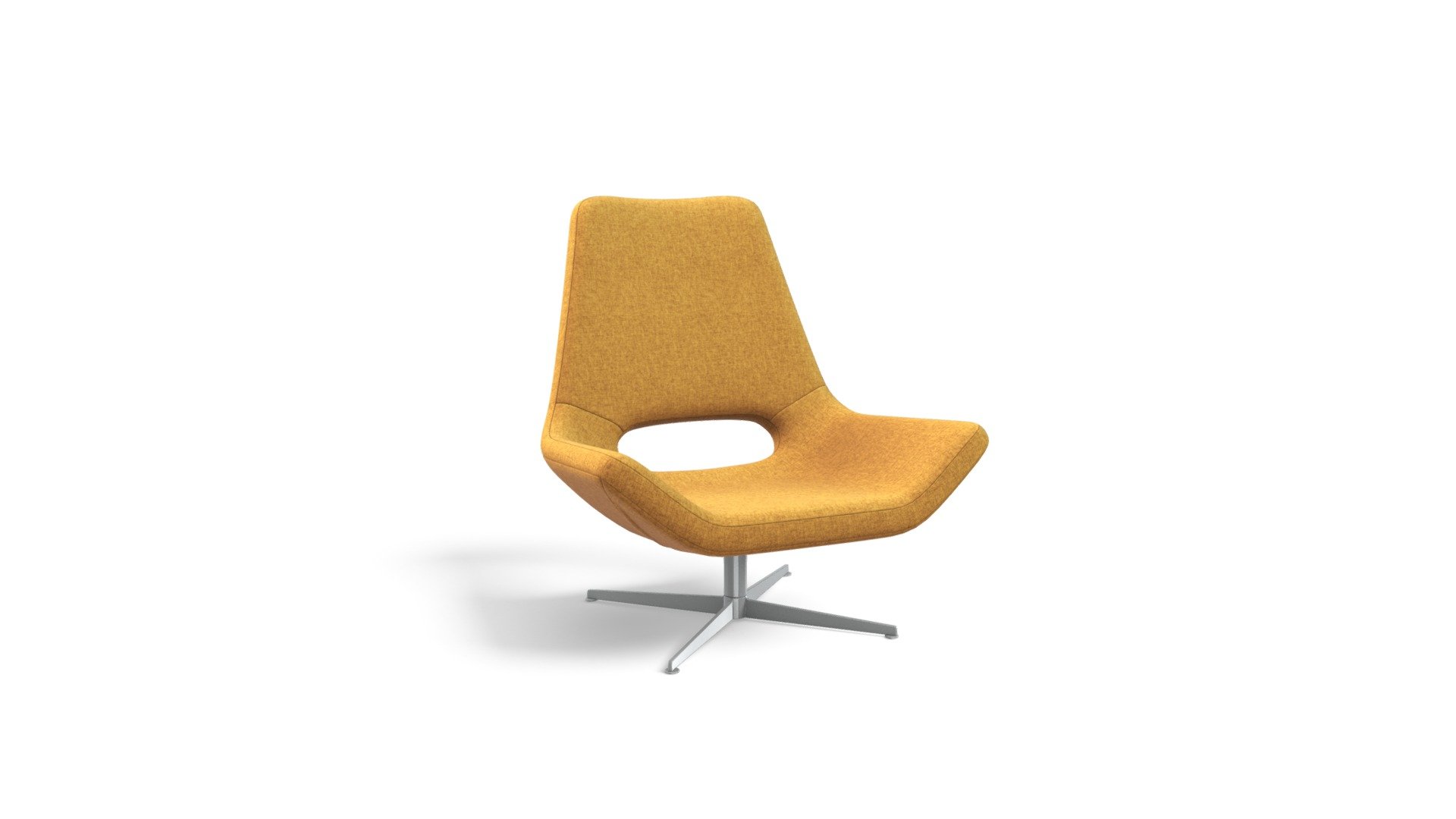Harvey Swivel Chair, York Yellow