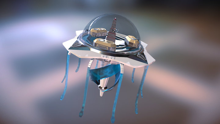 Utopic Undersea City (Final) 3D Model