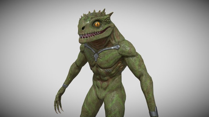 Reptile Alien 3D Model