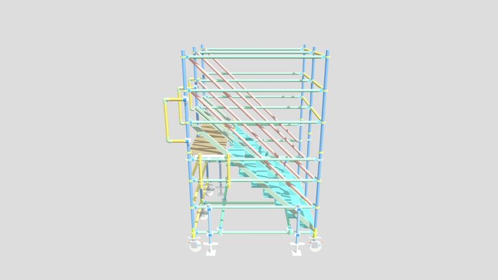 Stairs 6' 3D Model