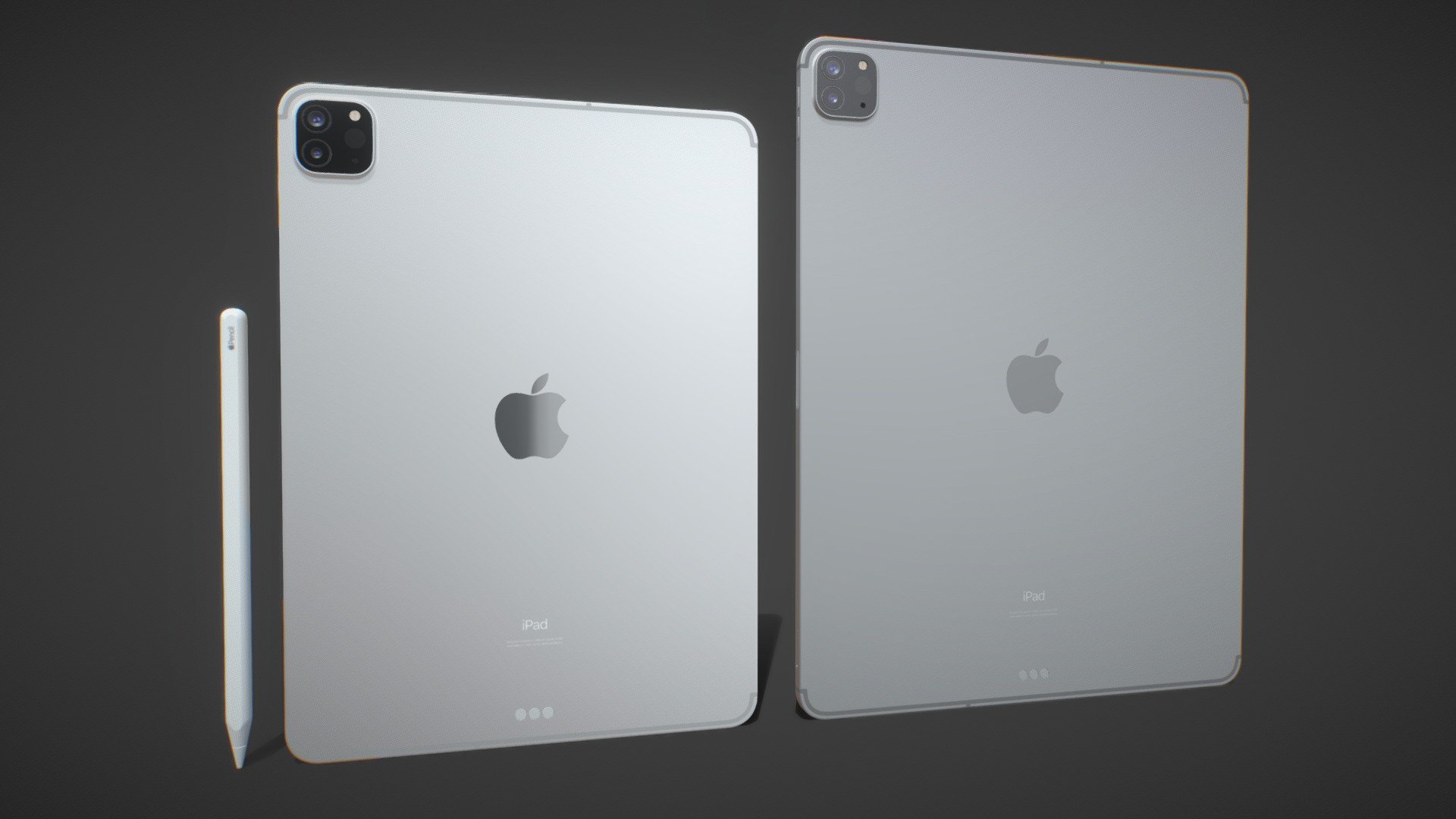Apple iPad Pro 11 2021 Space Gray 3D model