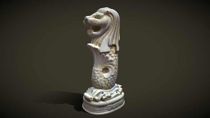 Merlion deals statue model