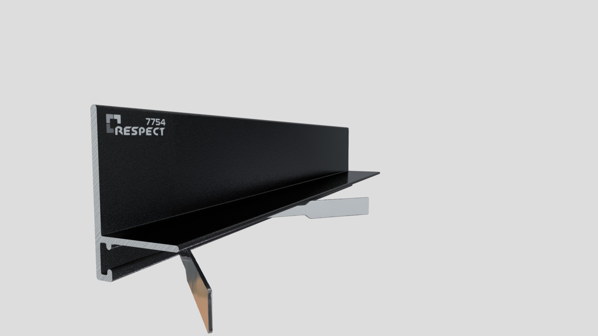 Микроплинтус L-образный RESPECT 7754 — Sketchfab embed 3D viewer