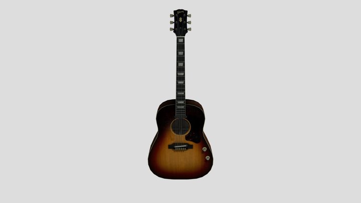 1962/1964 Gibson J-160E Sunburst – Modèle 3D gratuit STL