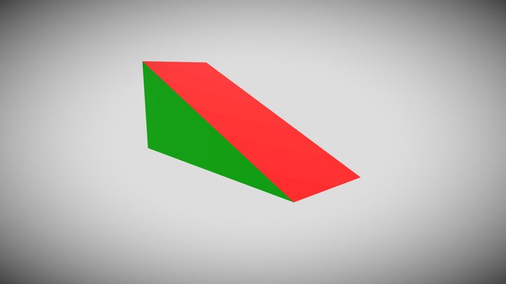 Triángulo rectángulo. 3D Model