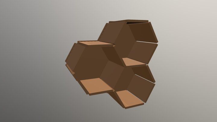 Honeycomb Shelf 3D Model