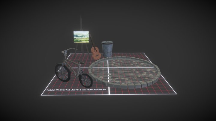 DAE 5 Finished props - Ecohouse 3D Model