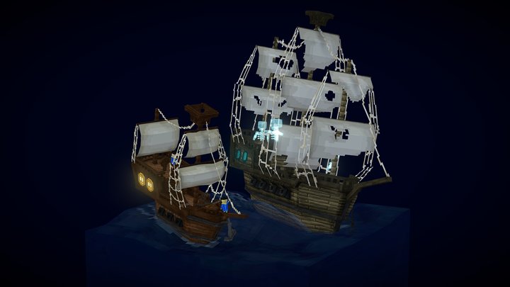 ship battles 3D Model