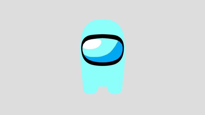 Among_us_cyan 3D Model