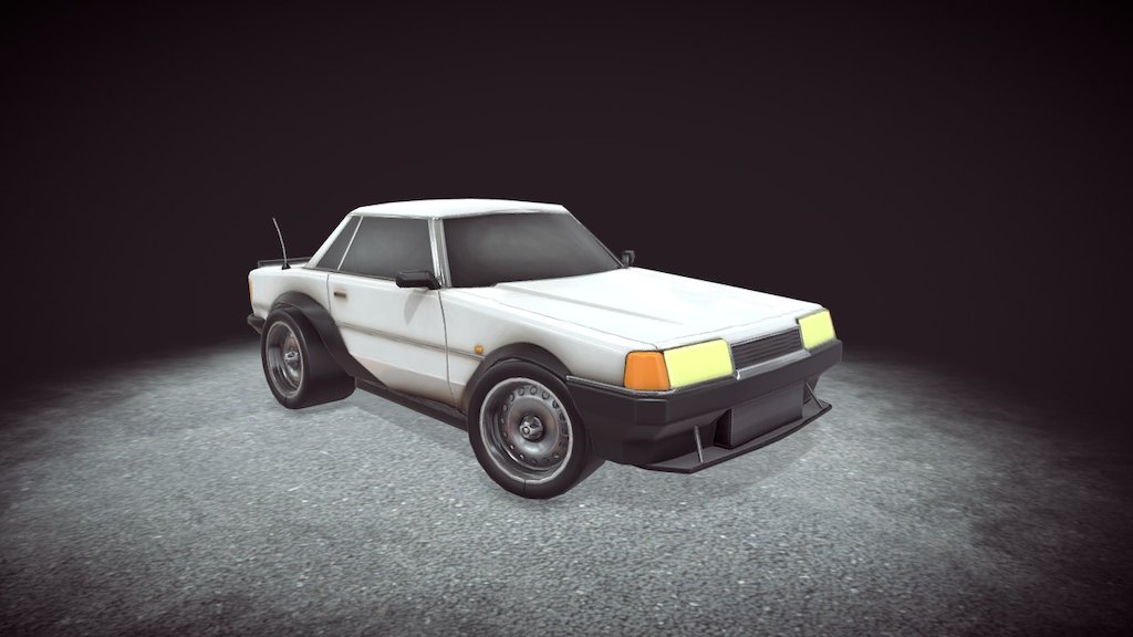 Stylized 90's 2 Door — Sketchfab embed 3D viewer