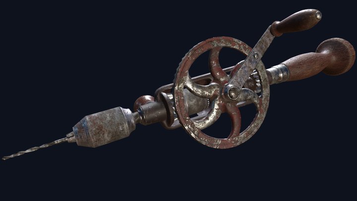 Millers Falls No. 980 Drill | Game Ready Model 3D Model