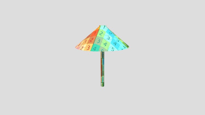umbrella with uv 3D Model