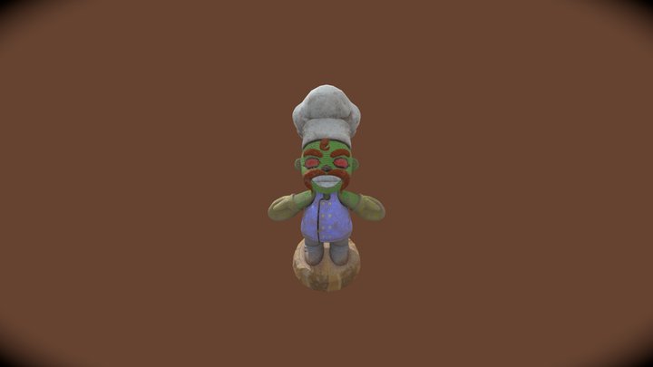 lizard muffin man 3D Model
