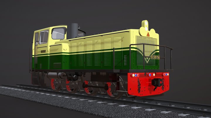 D 301 (Krupp-M350D2) - Livery Vintage 3D Model