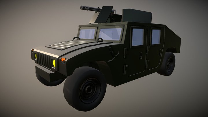 Basic Humvee 3D Model