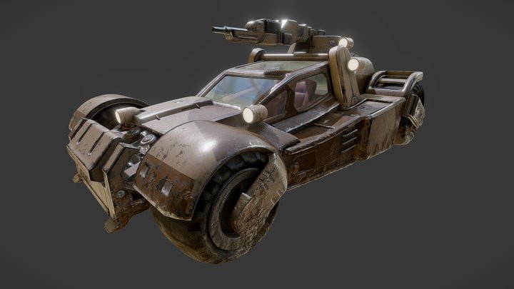 Quake Vehicle 3D Model