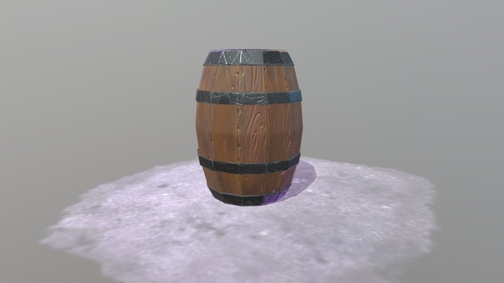 Barrel Asset 3D Model