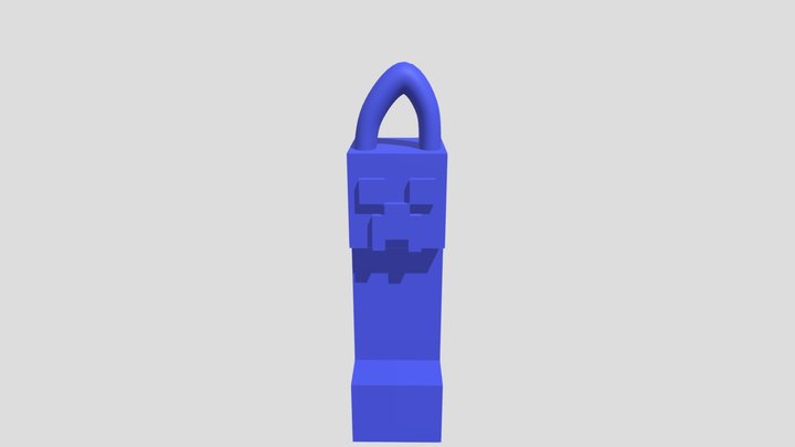 Minecraft Creeper Lock Tail For 3d Printing