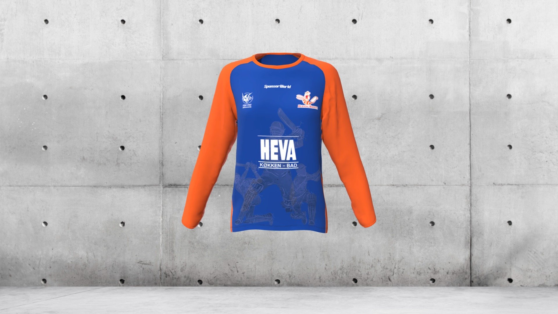 Sponsorworld - Herning Hornets Overtrækstrøje - 3d Model By Geff Sport 