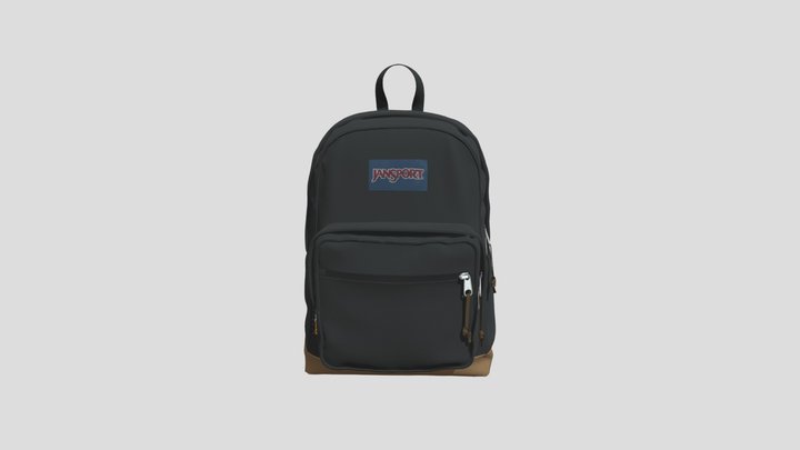 Right Pack Black 008 3D Model