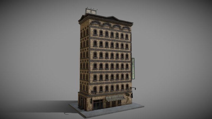 4/10 Old New york buildings 1930 3D Model