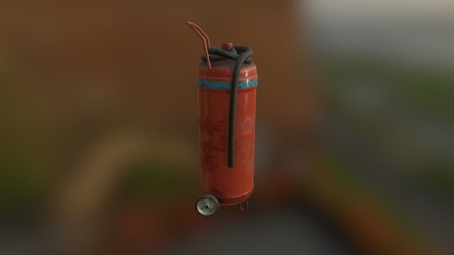 airfield fire extinguisher 3D Model