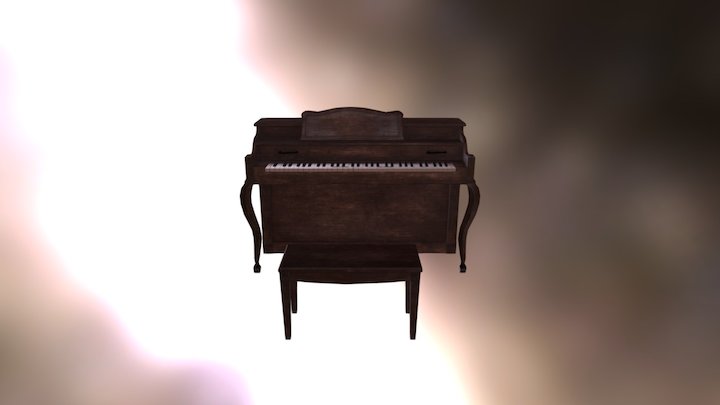 Piano Game Prop 3D Model