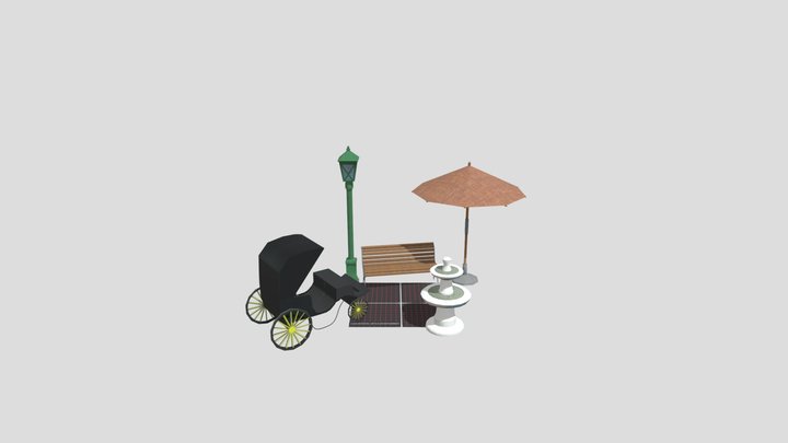 1DAE11 Vermant Tim Props Scene 3D Model
