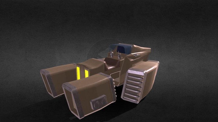 GameProps_Flying Ship 3D Model