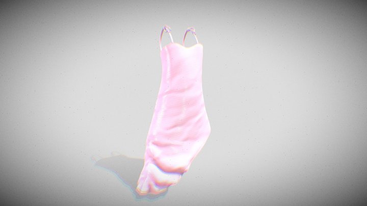 Pink Dress 3D Model
