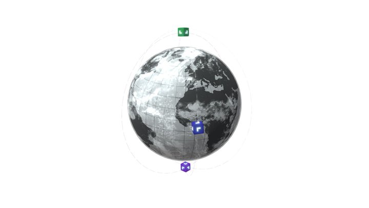 Hologram Earth_Dark Land 3D Model